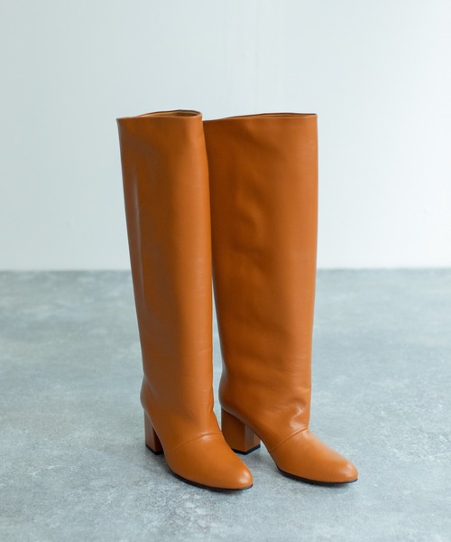 REMME（レメ）の「REMME　ルーズフィットロングブーツ（ブーツ・レディース・ブラック/ブラウン・38/36/37）」の7枚目の写真