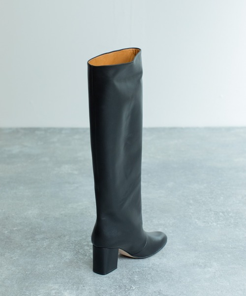 REMME（レメ）の「REMME　ルーズフィットロングブーツ（ブーツ・レディース・ブラック/ブラウン・38/36/37）」の4枚目の写真