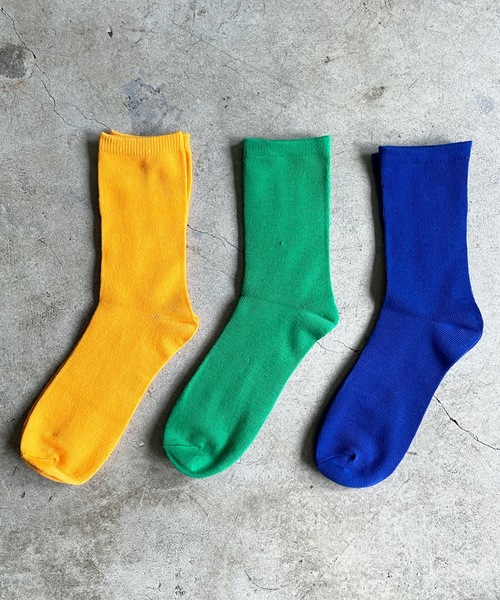 SHIZUTA（シズタ）の「SZT: カラー無地ソックス 　クルーソックス　ラッピングバッグ入り　誕生日祝い　長寿祝い　靴下　お返し　ちょっとしたプレゼント　3Pセット（ソックス/靴下・レディース・A/B/C/D/E/レッド系/グリーン系/ベージュ系/ピンク系/イエロー系その他/ホワイト系/イエロー系/ブルー系/ブラック系/パープル系/グレー系・S/M/L）」の14枚目の写真