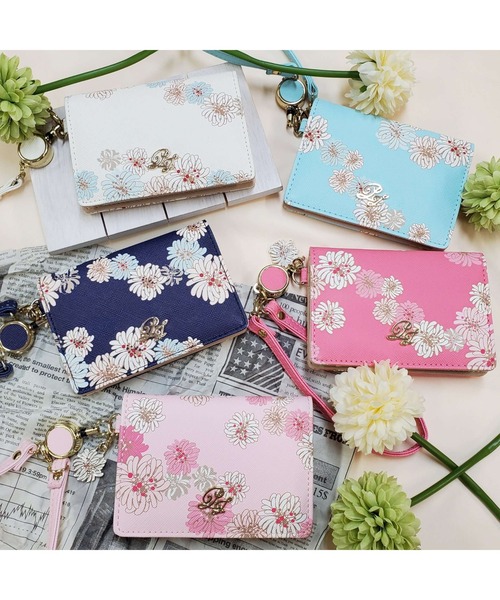 PAUL & JOE ACCESSOIRES(ポールアンドジョーアクセソワ)の「PAUL & JOE ACCESSOIRES (ポール&ジョーアクセソワ) 2面パスケース クリザンテームプリント ポールアンドジョー PJA-W245(パスケース・レディース・ブルー/アイボリー/ピンク系その他/ピンク/ネイビー・FREE)」の16枚目の写真