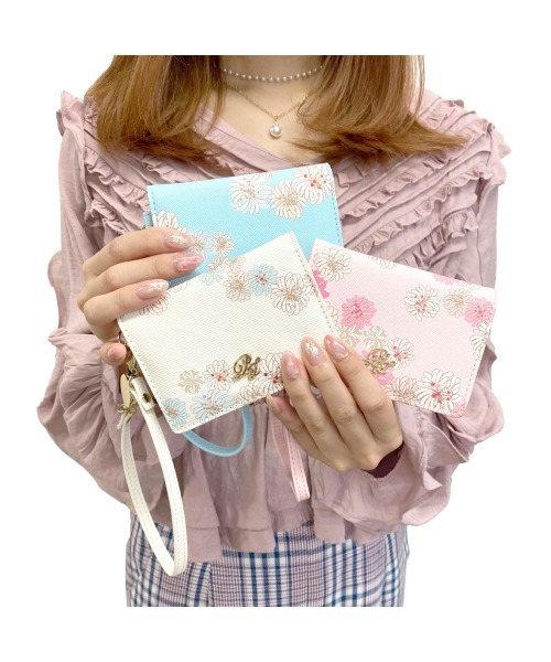 PAUL & JOE ACCESSOIRES(ポールアンドジョーアクセソワ)の「PAUL & JOE ACCESSOIRES (ポール&ジョーアクセソワ) 2面パスケース クリザンテームプリント ポールアンドジョー PJA-W245(パスケース・レディース・ブルー/アイボリー/ピンク系その他/ピンク/ネイビー・FREE)」の17枚目の写真