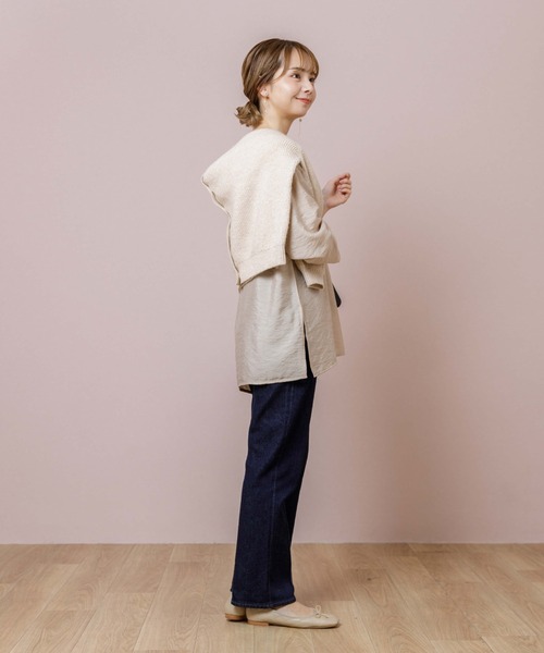 flower（フラワー）の「ルーズレディブラウス（Tシャツ/カットソー・レディース・ベージュ/アイボリー・FREE）」の14枚目の写真