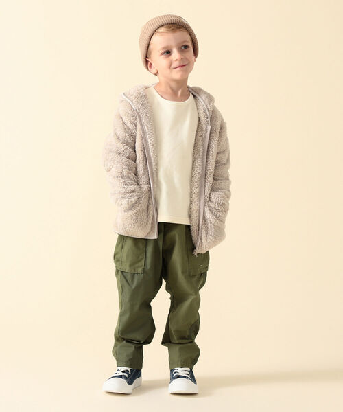 こども ビームス（コドモビームス）の「highking × こども ビームス / 別注 テンダー フーディ 21 (70～110㎝)（ブルゾン・キッズ・ナチュラル/ブラウン系その他3・100/110/80/70/90t）」の14枚目の写真