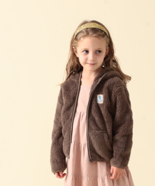 こども ビームス（コドモビームス）の「highking × こども ビームス / 別注 テンダー フーディ 21 (70～110㎝)（ブルゾン・キッズ・ナチュラル/ブラウン系その他3・100/110/80/70/90t）」の3枚目の写真