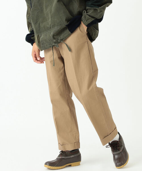 【最終】BEAMS PLUS / ウエストポイントツイル ワイドトラウザーズ Almighty Chino Trousers ～Westpoint Cloth WIDE CHINO