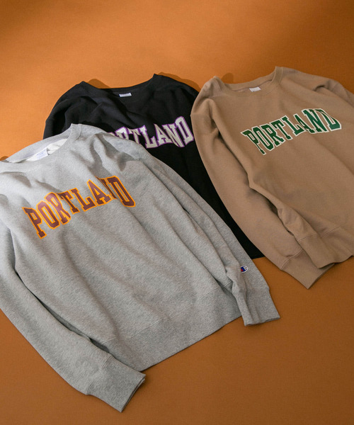 Champion(チャンピオン)の「『別注』Champion×Sonny Label ロゴプリントスウェット(スウェット・メンズ・ブラック/ベージュ/グレー・LARGE)」の7枚目の写真