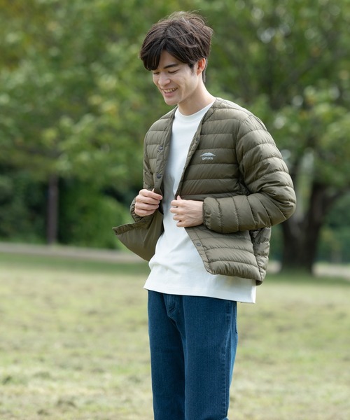 OUTDOOR PRODUCTS(アウトドアプロダクツ)の「【OUTDOOR PRODUCTS/アウトドアプロダクツ】Begin1月号掲載 軽量ダウン インナージャケット 撥水透湿防風ポケッタブル(パッカブル)700フィルパワー(ダウンジャケット/コート・メンズ・オリーブ/チャコールグレー/ブラック/ブルー系その他・MEDIUM/XX-LARGE/LARGE/X-LARGE/SMALL)」の16枚目の写真