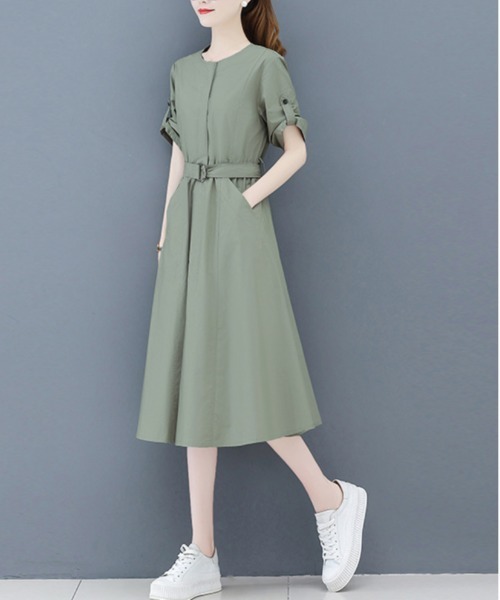 セール Select Tone ワンピース Niina ラウンドネックワンピース ワンピース Tone Select Wear トーンセレクトウェア のファッション