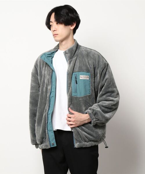 WILDERNESS EXPERIENCE(ウィルダネスエクスペリエンス)の「【WILDERNESS EXPERIENCE】REVERSIBLE BOA BLOUSON / リバーシブルボアブルゾン(ブルゾン・メンズ・ベージュ/カーキ/ブルー・MEDIUM/LARGE/X-LARGE)」の6枚目の写真