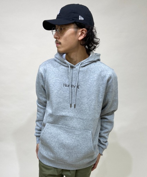Hurley (ハーレー)の「Hurley/ハーレー フロント刺繍 パーカー MFF2100001(パーカー・メンズ・グレー/ベージュ/ブラック・L/M/S)」の3枚目の写真
