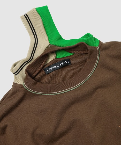 Y/Project（ワイプロジェクト）の「THREE NECK SWEATSHIRT（スウェット・メンズ・ブラウン系その他・S/M/XS）」の3枚目の写真