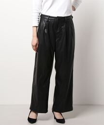 DANKE SCHON | DankeSchon/ダンケシェーン/ECOLETHER SLACKS/エコレザースラックス(スラックス)