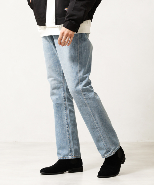 417 EDIFICE(フォーワンセブンエディフィス)の「【fosterr / フォスター】 BOOTSCUT JEANS / ブーツカット デニム(デニムパンツ・メンズ・サックスブルー/ブラック・SMALL/MEDIUM/LARGE)」の6枚目の写真