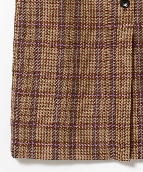 Ray BEAMS（レイビームス）の「Ray BEAMS / チェック フロントボタン タイト スカート（スカート・レディース・ネイビー/ブラウン系その他3・1/0）」の5枚目の写真