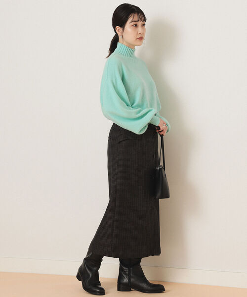 Ray BEAMS（レイビームス）の「Ray BEAMS / チェック フロントボタン タイト スカート（スカート・レディース・ネイビー/ブラウン系その他3・1/0）」の13枚目の写真