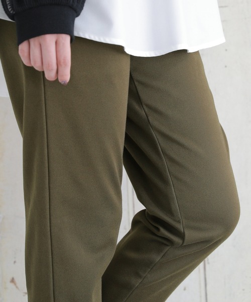 n'OrLABEL（ノアールレーベル）の「【機能素材】『裏ベロアストレッチレギパン』（その他パンツ・レディース・ベージュ/カーキ/ブラック/ボルドー/チャコール/ネイビー・LL/L/3L/M/S）」の7枚目の写真