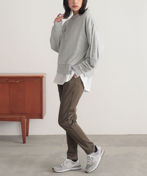 n'OrLABEL（ノアールレーベル）の「【機能素材】『裏ベロアストレッチレギパン』（その他パンツ・レディース・ベージュ/カーキ/ブラック/ボルドー/チャコール/ネイビー・LL/L/3L/M/S）」の21枚目の写真