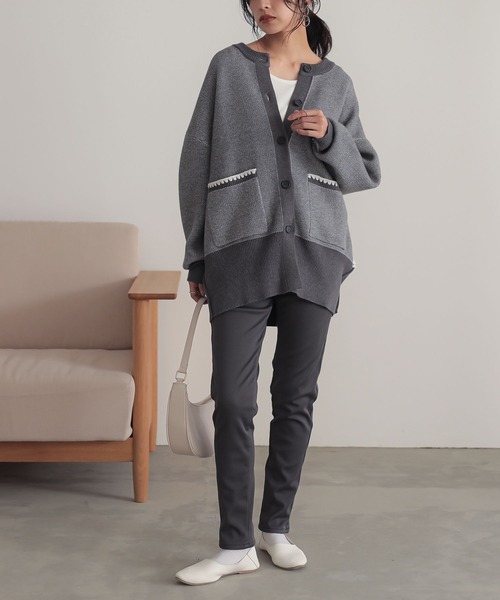 n'OrLABEL（ノアールレーベル）の「【機能素材】『裏ベロアストレッチレギパン』（その他パンツ・レディース・ベージュ/カーキ/ブラック/ボルドー/チャコール/ネイビー・LL/L/3L/M/S）」の13枚目の写真