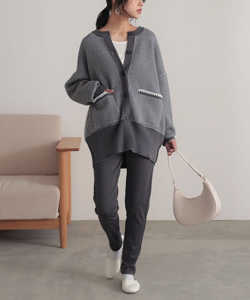 n'OrLABEL（ノアールレーベル）の「【機能素材】『裏ベロアストレッチレギパン』（その他パンツ・レディース・ベージュ/カーキ/ブラック/ボルドー/チャコール/ネイビー・LL/L/3L/M/S）」の14枚目の写真