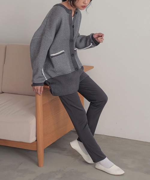 n'OrLABEL（ノアールレーベル）の「【機能素材】『裏ベロアストレッチレギパン』（その他パンツ・レディース・ベージュ/カーキ/ブラック/ボルドー/チャコール/ネイビー・LL/L/3L/M/S）」の15枚目の写真