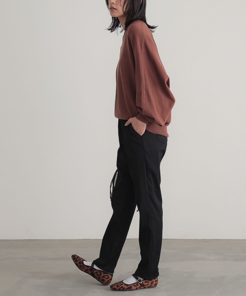 n'OrLABEL（ノアールレーベル）の「【機能素材】『裏ベロアストレッチレギパン』（その他パンツ・レディース・ベージュ/カーキ/ブラック/ボルドー/チャコール/ネイビー・LL/L/3L/M/S）」の19枚目の写真