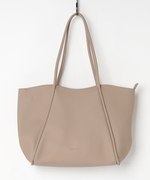 atmos pink（アトモスピンク）の「Legato Largo ソフトスキンフェイクレザー トート（トートバッグ・レディース・キャメル/ピンク系その他/ブラック/ベージュ/アイボリー/ミント・ONE SIZE）」の4枚目の写真