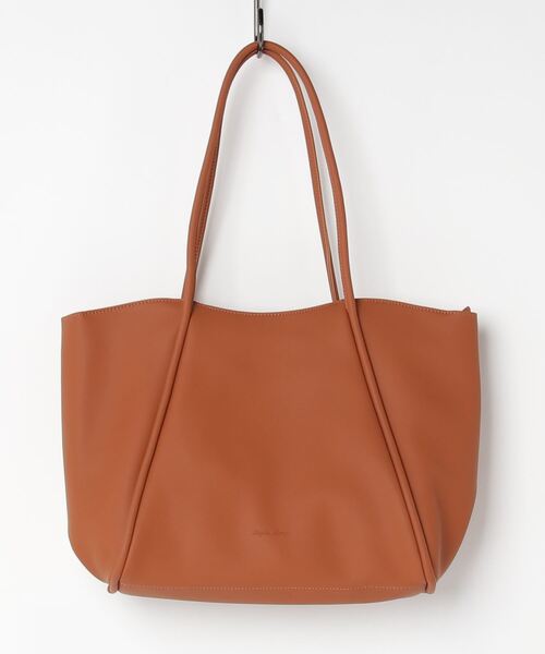 atmos pink（アトモスピンク）の「Legato Largo ソフトスキンフェイクレザー トート（トートバッグ・レディース・キャメル/ピンク系その他/ブラック/ベージュ/アイボリー/ミント・ONE SIZE）」の5枚目の写真