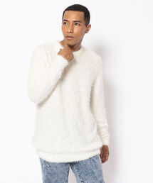 LUSOR | LUSOR(ルーソル)フェザーモール クルーネックニット(ニット/セーター)