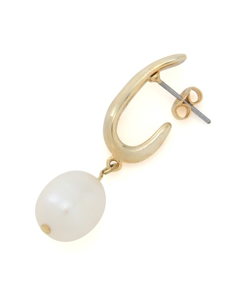 MADEMOISELLE ROPE'（マドモアゼル ロペ）の「淡水パールピアス（ピアス（両耳用）・レディース・ゴールド・FREE）」の3枚目の写真