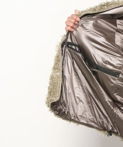 SUNNY  SPORTS（サニースポーツ）の「SUNNY SPORTS/サニースポーツ CURLY FLEECE BIGGEST CARDIGAN（ノーカラージャケット・メンズ・ブラック/ブラウン/ベージュ・SMALL/LARGE/MEDIUM）」の5枚目の写真