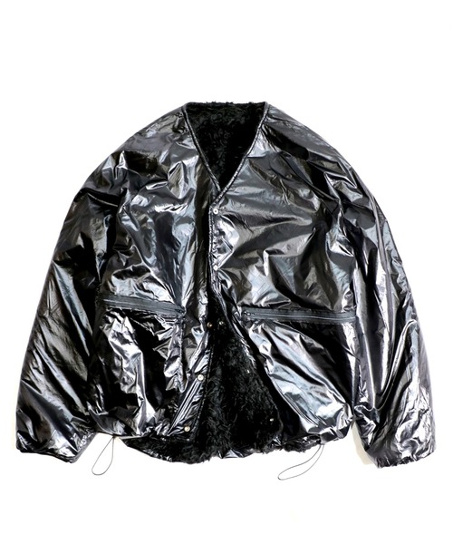 SUNNY  SPORTS（サニースポーツ）の「SUNNY SPORTS/サニースポーツ CURLY FLEECE BIGGEST CARDIGAN（ノーカラージャケット・メンズ・ブラック/ブラウン/ベージュ・SMALL/LARGE/MEDIUM）」の15枚目の写真