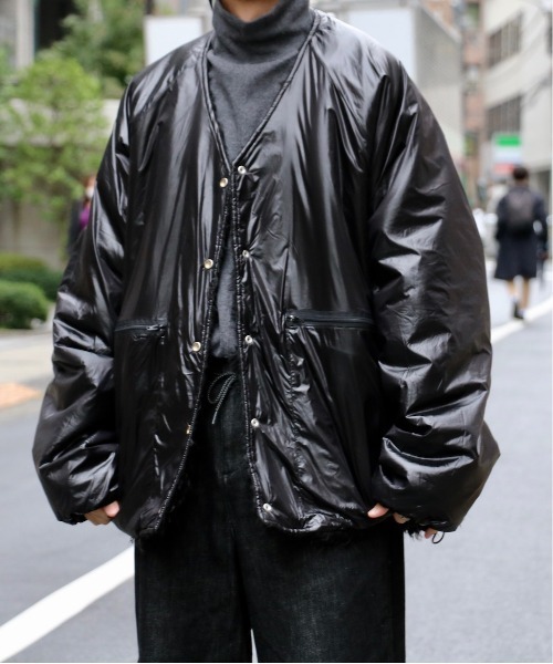 SUNNY  SPORTS（サニースポーツ）の「SUNNY SPORTS/サニースポーツ CURLY FLEECE BIGGEST CARDIGAN（ノーカラージャケット・メンズ・ブラック/ブラウン/ベージュ・SMALL/LARGE/MEDIUM）」の13枚目の写真