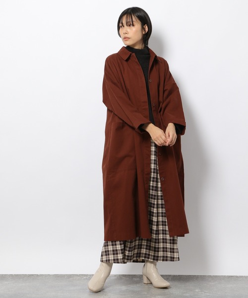 LAKOLE(ラコレ)の「チェック柄タックフレアスカート / 235148(スカート・レディース・ネイビー/ブラウン/カーキ・SMALL/MEDIUM)」の17枚目の写真