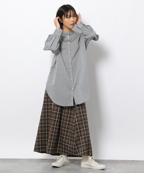 LAKOLE(ラコレ)の「チェック柄タックフレアスカート / 235148(スカート・レディース・ネイビー/ブラウン/カーキ・SMALL/MEDIUM)」の21枚目の写真