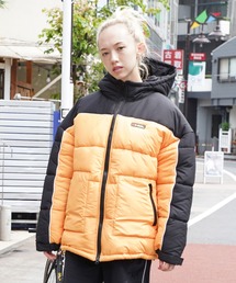 X-girl | BICOLOR PUFFER JACKET(その他アウター)