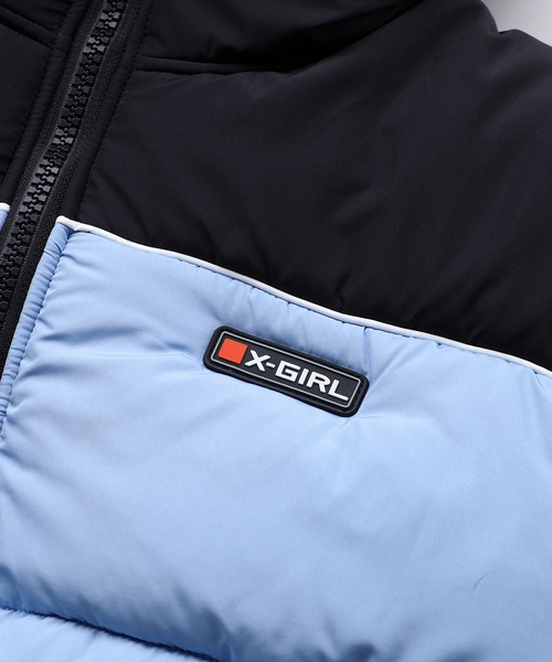 X-girl（エックスガール）の「BICOLOR PUFFER JACKET（その他