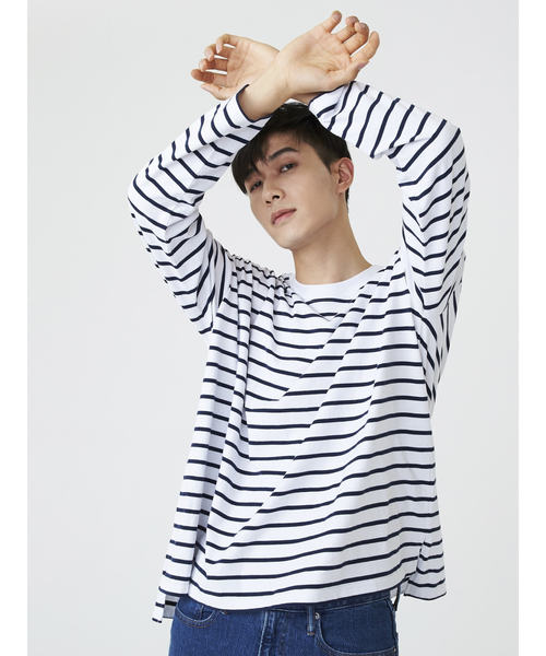 GAP（ギャップ）の「カーボナイズドジャージー シャツテール Tシャツ（Tシャツ/カットソー・メンズ・ホワイト/ブラック/ネイビー/グリーン・S/M/L/XL/XS）」の20枚目の写真