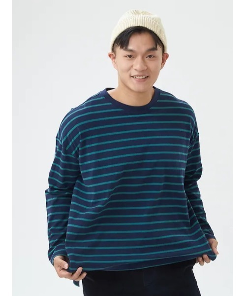 GAP（ギャップ）の「カーボナイズドジャージー シャツテール Tシャツ（Tシャツ/カットソー・メンズ・ホワイト/ブラック/ネイビー/グリーン・S/M/L/XL/XS）」の3枚目の写真