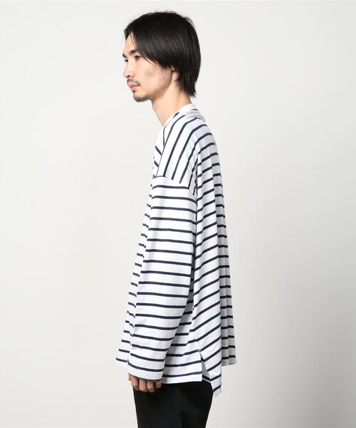 GAP（ギャップ）の「カーボナイズドジャージー シャツテール Tシャツ（Tシャツ/カットソー・メンズ・ホワイト/ブラック/ネイビー/グリーン・S/M/L/XL/XS）」の6枚目の写真