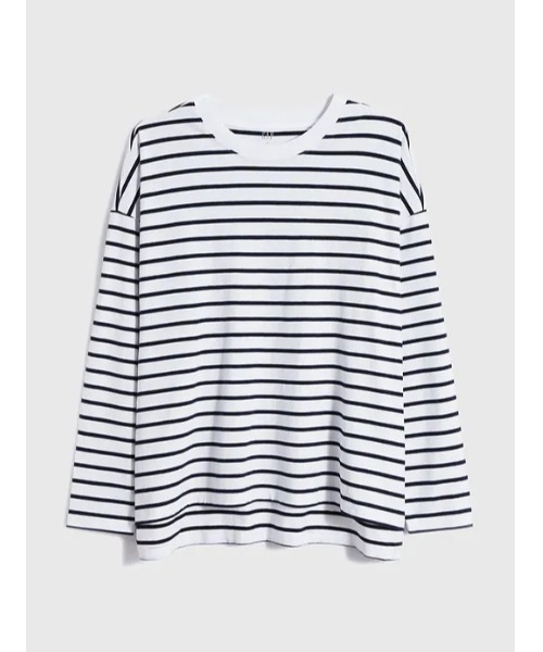 GAP（ギャップ）の「カーボナイズドジャージー シャツテール Tシャツ（Tシャツ/カットソー・メンズ・ホワイト/ブラック/ネイビー/グリーン・S/M/L/XL/XS）」の13枚目の写真