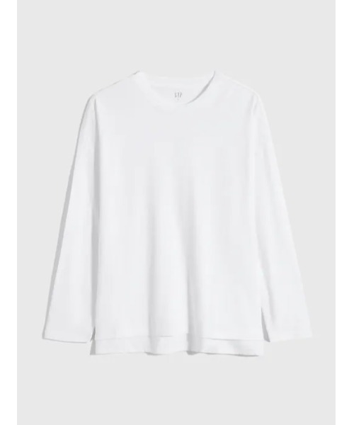 GAP（ギャップ）の「カーボナイズドジャージー シャツテール Tシャツ（Tシャツ/カットソー・メンズ・ホワイト/ブラック/ネイビー/グリーン・S/M/L/XL/XS）」の11枚目の写真