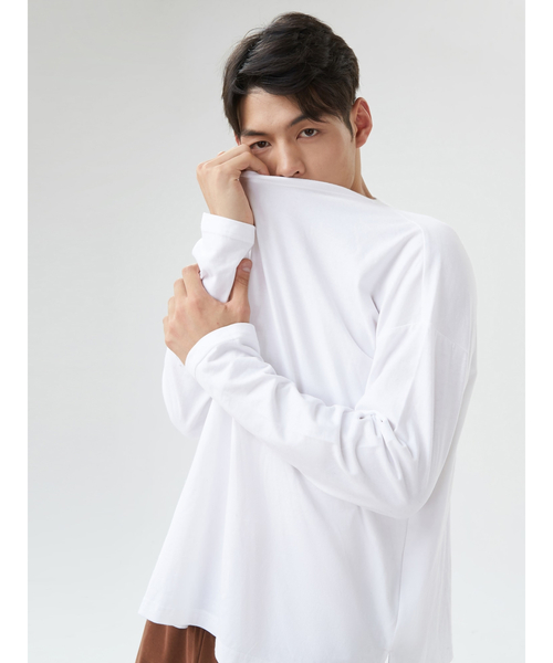 GAP（ギャップ）の「カーボナイズドジャージー シャツテール Tシャツ（Tシャツ/カットソー・メンズ・ホワイト/ブラック/ネイビー/グリーン・S/M/L/XL/XS）」の8枚目の写真