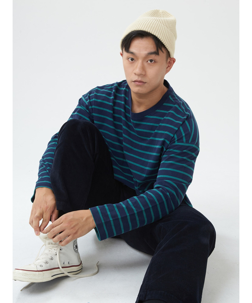 GAP（ギャップ）の「カーボナイズドジャージー シャツテール Tシャツ（Tシャツ/カットソー・メンズ・ホワイト/ブラック/ネイビー/グリーン・S/M/L/XL/XS）」の10枚目の写真