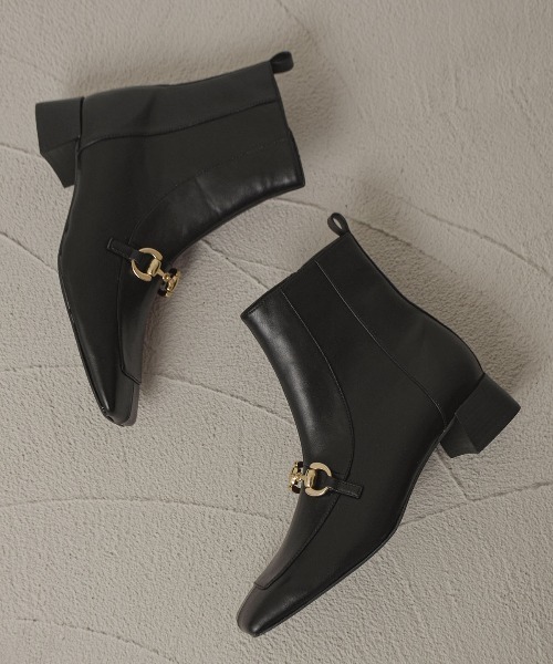 tukn.（トゥクン）の「【tukn.トゥクン】ビットショートブーツ/レディースブーツ（ブーツ・レディース・ブラック/ブラウン/アイボリー・LL/S/M/L）」の13枚目の写真