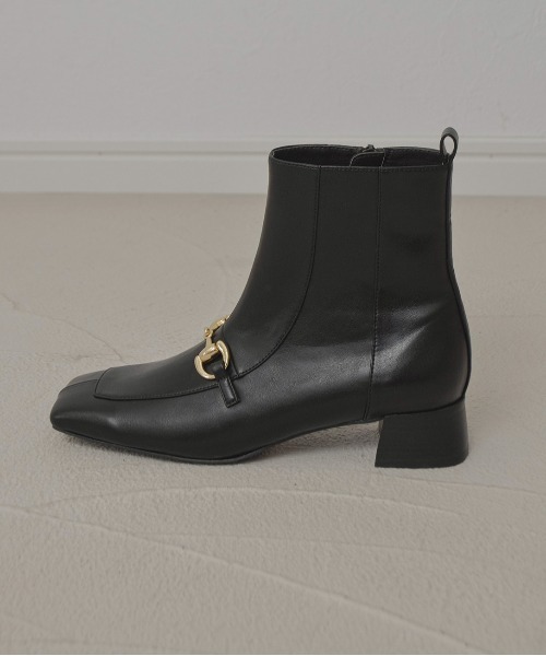 tukn.（トゥクン）の「【tukn.トゥクン】ビットショートブーツ/レディースブーツ（ブーツ・レディース・ブラック/ブラウン/アイボリー・LL/S/M/L）」の14枚目の写真