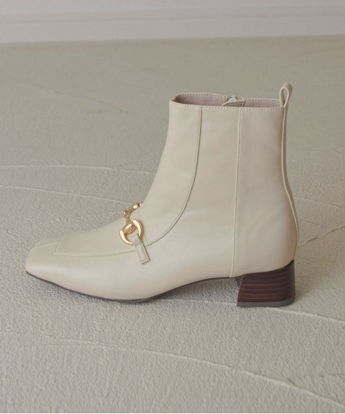 tukn.（トゥクン）の「【tukn.トゥクン】ビットショートブーツ/レディースブーツ（ブーツ・レディース・ブラック/ブラウン/アイボリー・LL/S/M/L）」の15枚目の写真