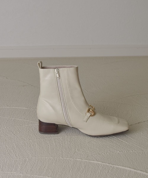 tukn.（トゥクン）の「【tukn.トゥクン】ビットショートブーツ/レディースブーツ（ブーツ・レディース・ブラック/ブラウン/アイボリー・LL/S/M/L）」の17枚目の写真