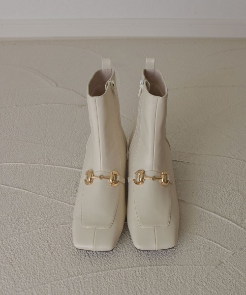 tukn.（トゥクン）の「【tukn.トゥクン】ビットショートブーツ/レディースブーツ（ブーツ・レディース・ブラック/ブラウン/アイボリー・LL/S/M/L）」の18枚目の写真