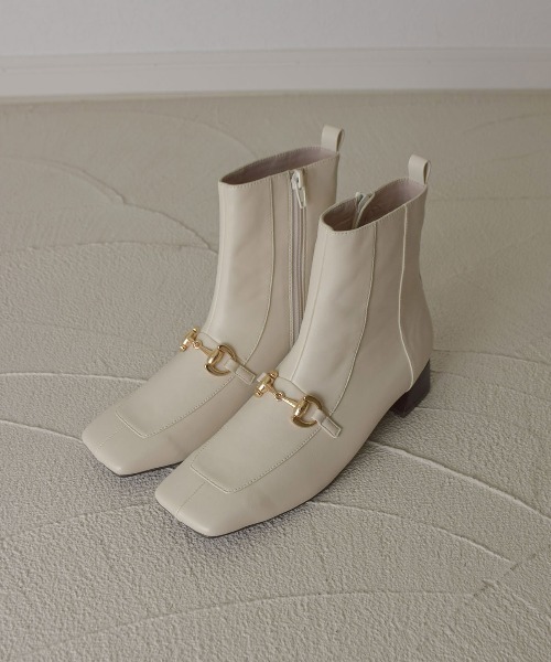 tukn.（トゥクン）の「【tukn.トゥクン】ビットショートブーツ/レディースブーツ（ブーツ・レディース・ブラック/ブラウン/アイボリー・LL/S/M/L）」の19枚目の写真