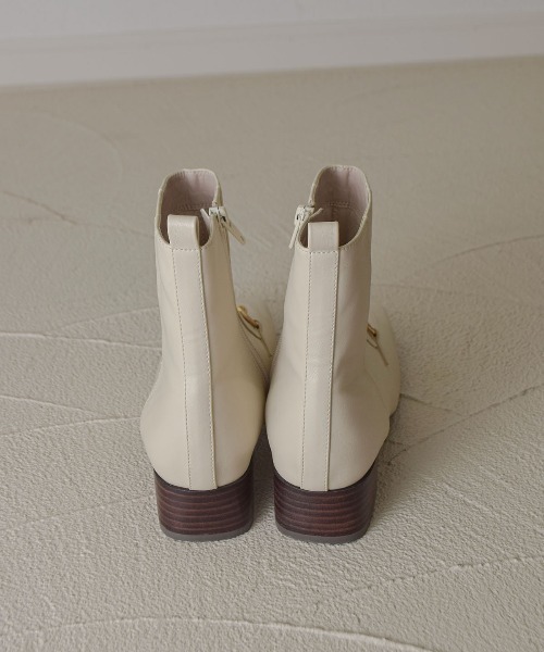 tukn.（トゥクン）の「【tukn.トゥクン】ビットショートブーツ/レディースブーツ（ブーツ・レディース・ブラック/ブラウン/アイボリー・LL/S/M/L）」の20枚目の写真